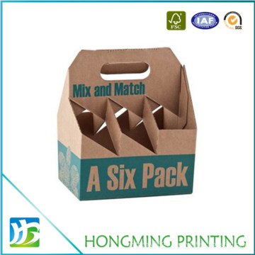 Custom Printing Juice Paper Box Packaging Six Pack Beer Box